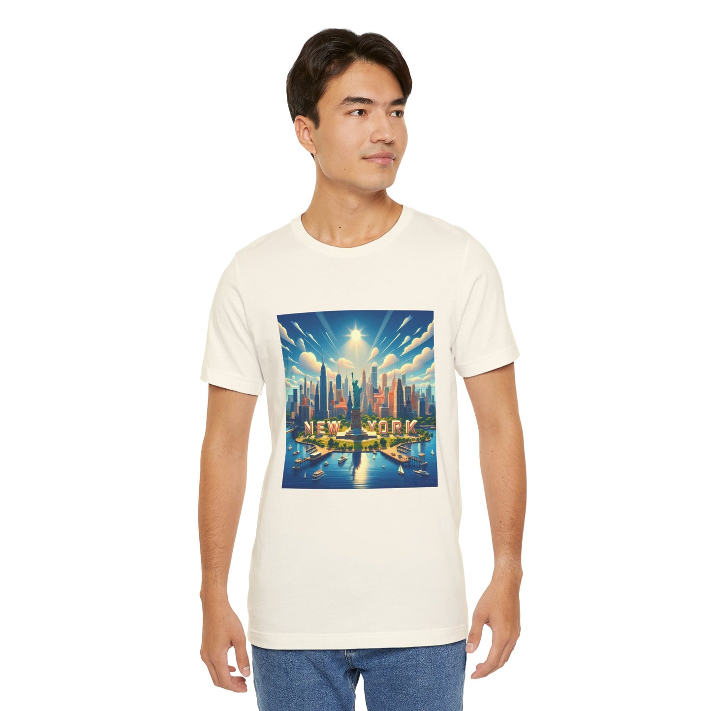 NY Disney Pixar Style Jersey Short Sleeve Tee