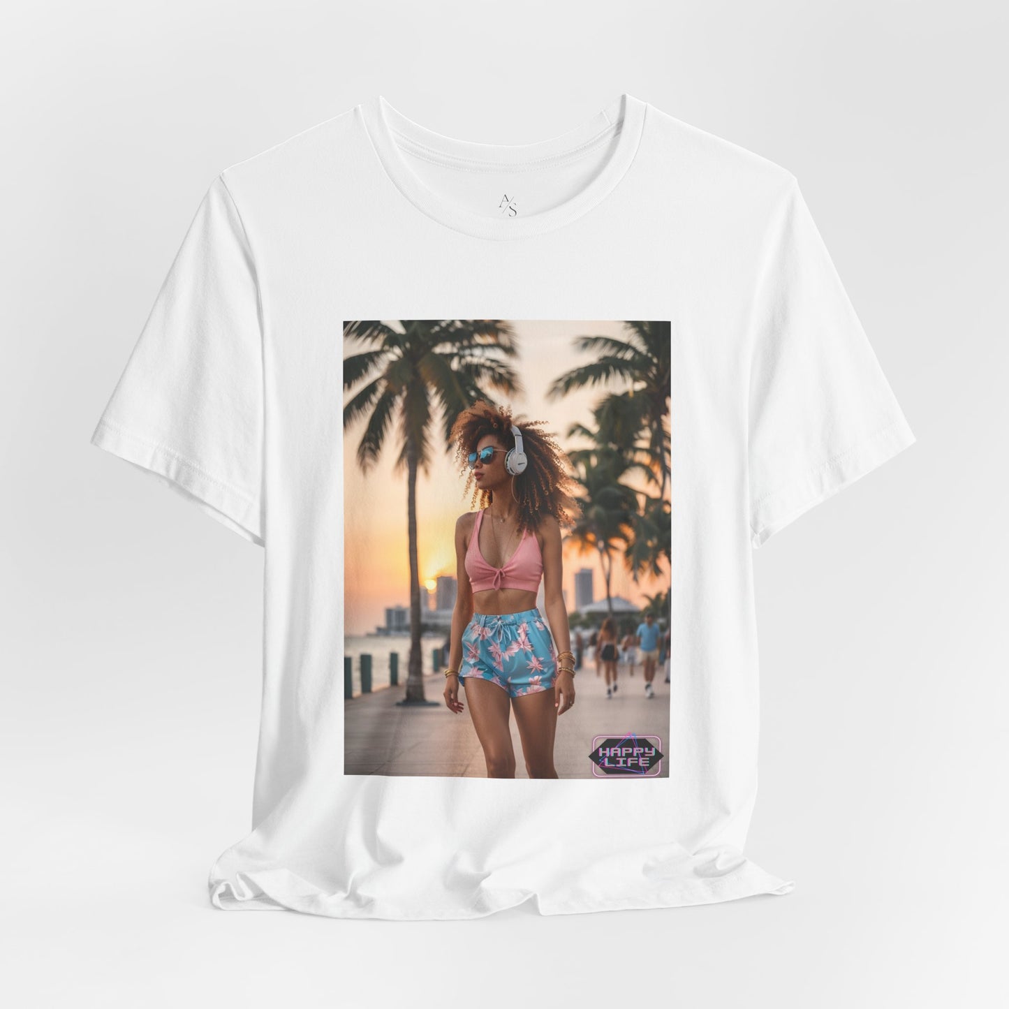 Happy Life Jersey Short Sleeve Tee