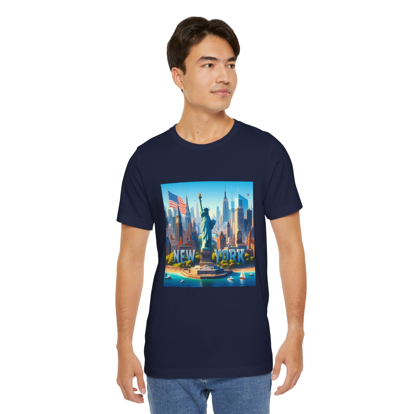 NY Disney Pixar Style Jersey Short Sleeve Tee